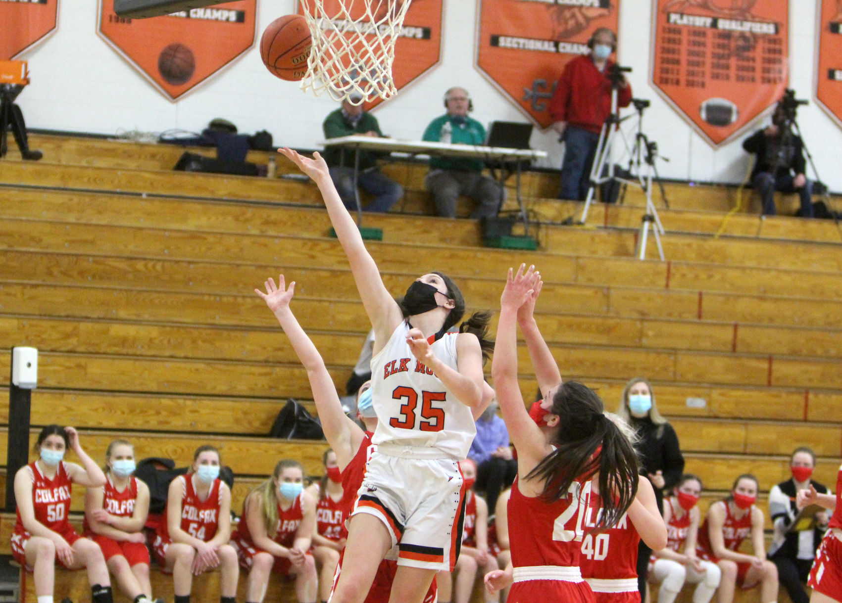 Colfax at Elk Mound girls basketball 1-25-21